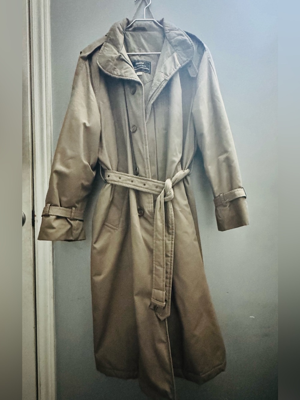 Sears Men's Khaki Trench Coat with Belt